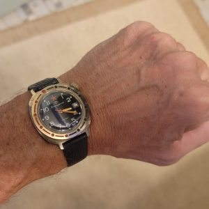 Mid 80's Vostok Komonderskie Soviet Mechanical Watch with Box & Papers